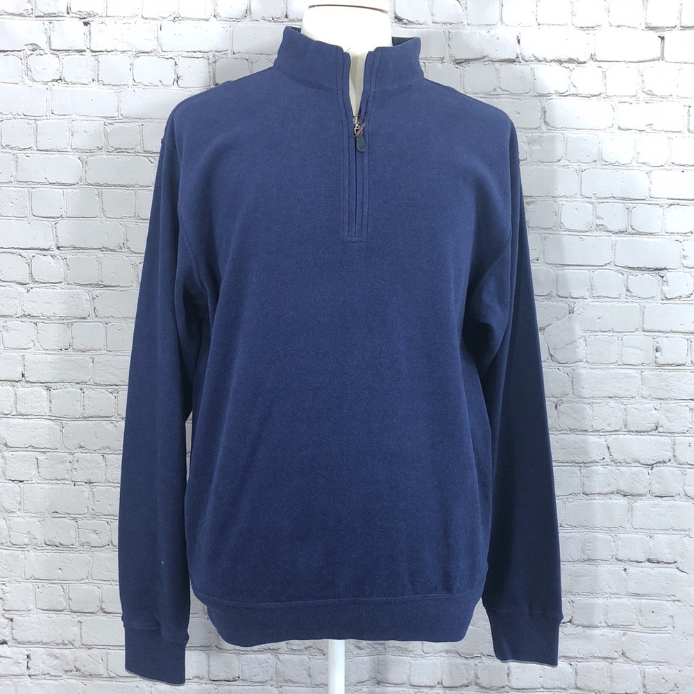 NWT Men’s Peter Miller Pullover 1/4 Zip Blue Large